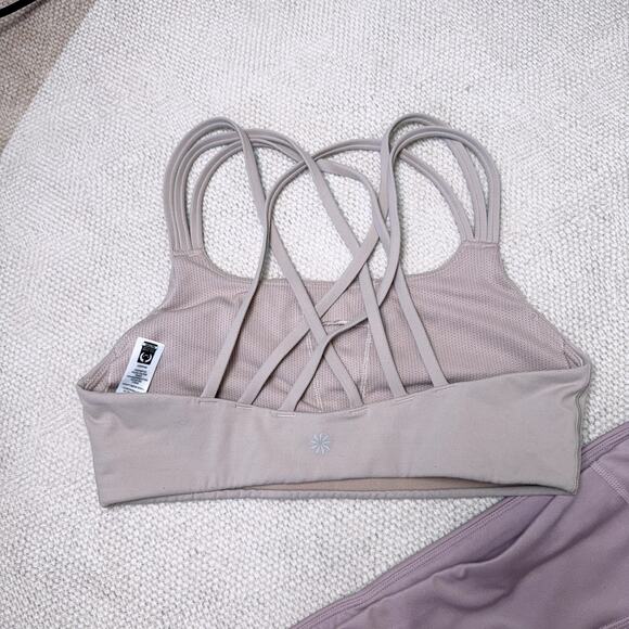 Women's Athleta Sports Bra and Leggings Set Bundle (Pink, S / XS) - Picture 3 of 10